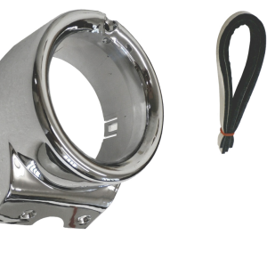Base exterior cromada LH para esferas de A/C de camionetas Chevrolet 1967 a 1972
