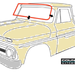 Empaque de parabrisas  de camionetas Chevrolet 1964 a 1966