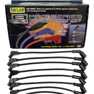 Cables largos de bujías, Taylor de135° motor LS color negro